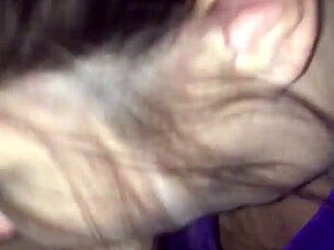 this girl gives a sloppy deepthroat blowjob to a big cock