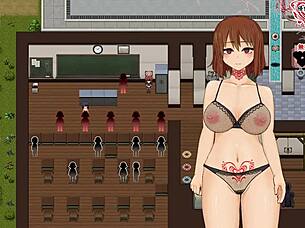 Mysterious school transport in anime style