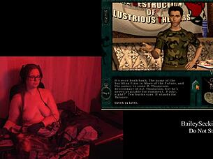 naked bbw with big tits in final scene playthrough part 1 😍