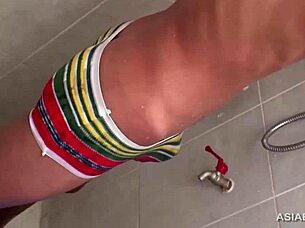 Ben Feels Intense Pleasure As Gay Asian Twink Jacking Off