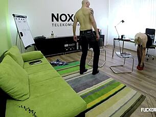 Barbara gags on huge cock deepthroat 😱