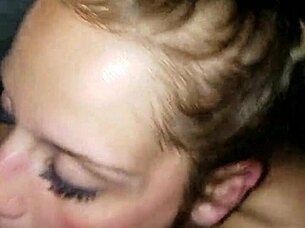 using horny white slut big black cock cum on face