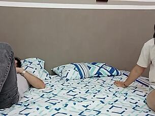 Does The Stepsister Sneak Into Stepbrother's Sheets For Blowjob Deepthroat Doggy And Creampie?