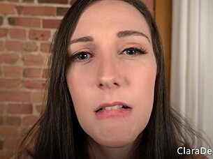 Gfe Close-Up Facial Joi Clara Dee With Jerk Off Instructions Tongue Cum Friend Cum In Mouth Brunette Amateurs Femdom Milf