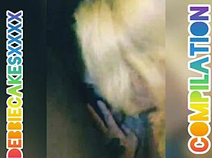 Debbiecakesxxxx unleashes her cock sucking and pussy pounding compilation