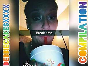 Debbiecakesxxxx unleashes her cock sucking and pussy pounding compilation