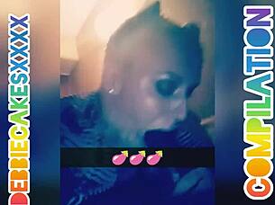 Debbiecakesxxxx unleashes her cock sucking and pussy pounding compilation