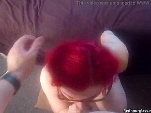 tina danger, chubby redhead with big tits, sucks and fucks pov 😍
