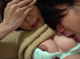 shy babe gives careful blowjob!