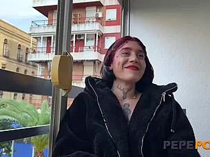 maria adams in control at her first casting? she likes it raw and rough!