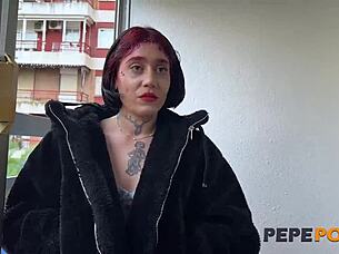 maria adams in control at her first casting? she likes it raw and rough!