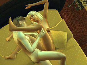 Blonde punished for cheating on Halloween