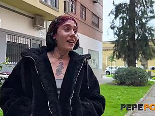 maria adams in control at her first casting? she likes it raw and rough!