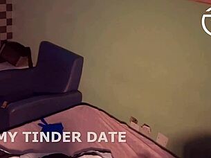 date and sex with horny babe from tinder making me cum twice