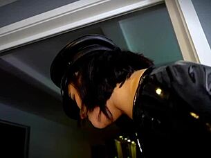 Couple explores rough femdom fetish with pancake face