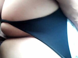 The mature wife with big tits masturbates on webcam for her husband.