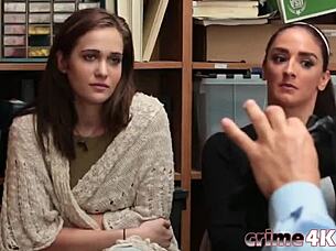 Amateurs in the shop give blowjobs and fuck pussies