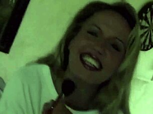 Blonde girl gets huge cock deep inside.