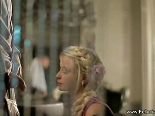 a casual date turns into an intimate oral session with swallowing and facial