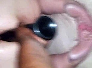 Is this BBW riding a big dildo?