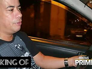 Behind the scenes of Mirella Mansur's scene with Leo Ogro at the Prime party.