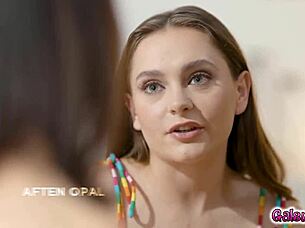 Aften Opal Guides Shay Sights In First Shaved Pussy Lesbian Sex