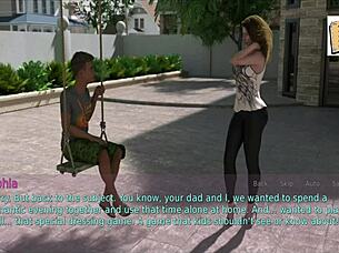 wife and stepmother playing a naughty game 😏