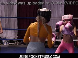 Coach Fucks Freeuse Girls Summer Vixen and Gia Dibella During Boxing Session