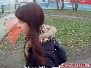 real amateur teen gets jizzed on tits in pov, so hot.