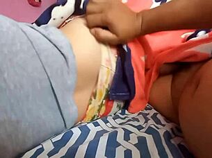 my stepbrother leaves his door open and enters me while i watch