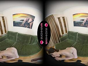 brunette girl sucks cock and gets hard fucked