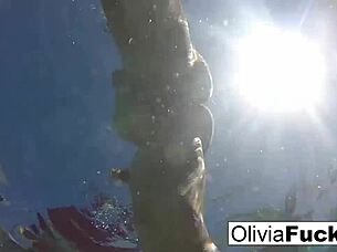 Olivia Has Some Summer Fun In The Pool