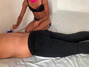 Curious stepbrothers give each other a relaxing massage