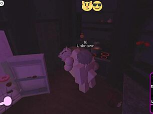 A hot babe fucking doggystyle