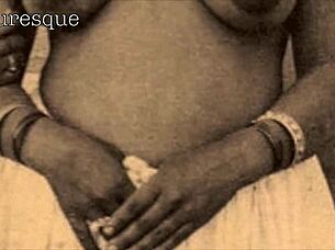 Vintage Women Show Off Natural Tits Outdoors!