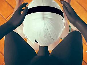 Hentai girl gets big cock in missionary! 😍