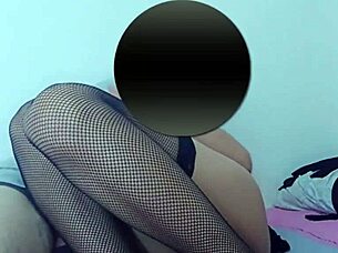 Hey, Nelly the Peruvian shemale takes it in the ass