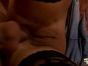 skinny pierced blonde takes doggystyle on a lazy chair with her pierced pussy