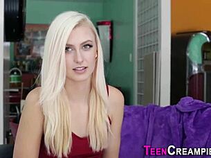 blonde teen 18+ creampied
