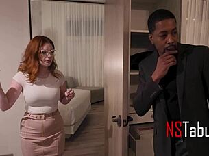 Thick Ass Redhead Housewife Goes Black on Vacation