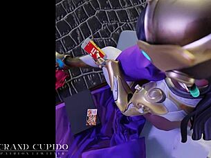 symmetra fights loneliness with intense sex in overwatch hentai