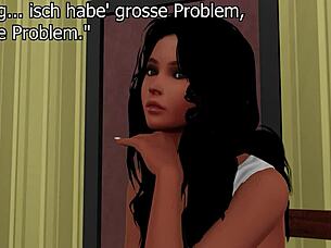 Ebony and redhead lesbians dive into muff and pussy on Hamburg streets