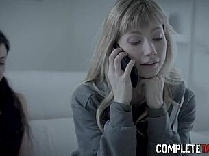 femdom teen sucks and rides monster cock!