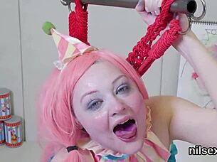 Horny sweetie taken in butthole madhouse for painful treatment