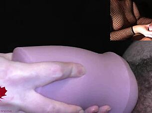 She Teases My Glans in Onahole Until I Explode