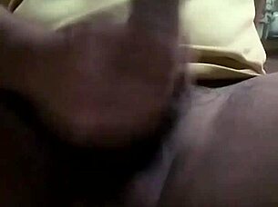 Horny guy jerks off shoots cum