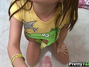 Lisa Lexington wears glasses during a facial treatment session.