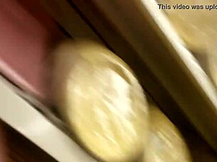 Girl Lifts Skirt For Upskirt View In Public