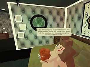 Hey, that Robloxian redhead slutty snowbunny is taking care of her daddy again!