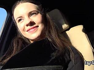 Sensual teen blows penis in POV then gets her spread pussy shagged hard!